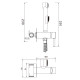 Гигиенический душ со смесителем WesnaArt EKO EKO05-410Black, черный