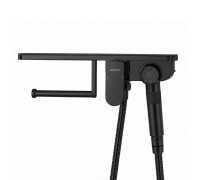 Гигиенический душ со смесителем и полочкой GAPPO G7295-16, черный