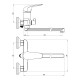 Смеситель для ванны ESKO CT31/CT31A, хром