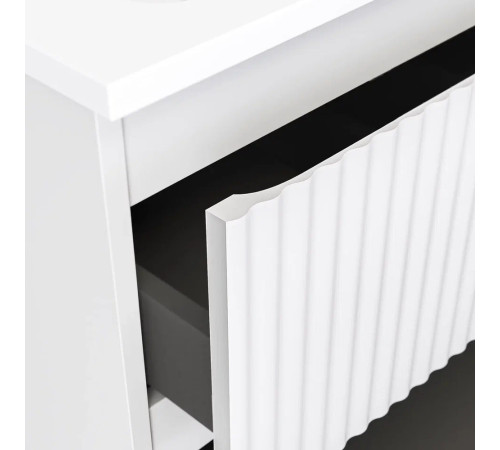 Тумба с раковиной подвесная RAVAL Костэ 80, белый