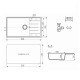 Кухонная мойка Ulgran Quartz Prima 860-03, десерт