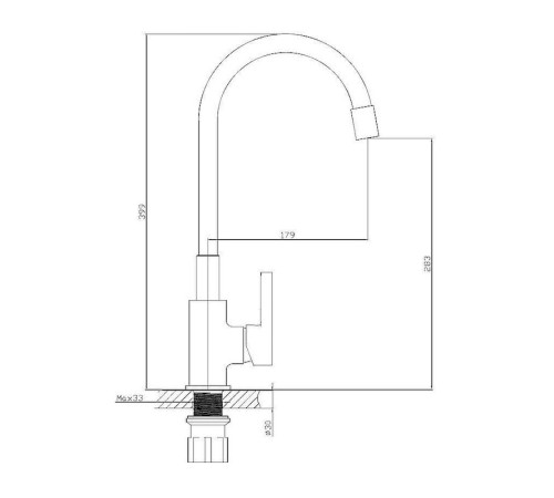 Смеситель для кухни с гибким изливом Esko Coral CL 519 W, хром/белый
