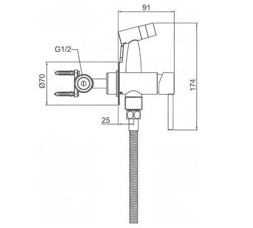 Гигиенический душ со смесителем GAPPO G7206-43, розовое золото