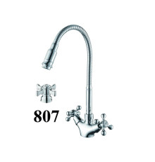 Смеситель для кухни с гибким изливом D-Lin D153807-Q, хром