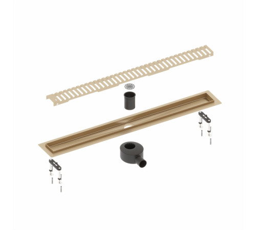Душевой лоток TIMO Drain System DS230106/17, матовое золото