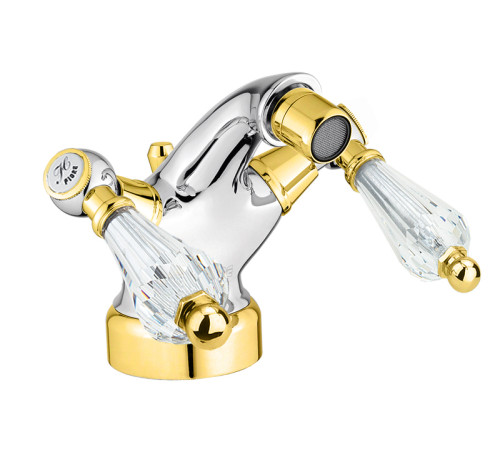 Смеситель для биде Fiore GIOIELLI (SWAROVSKI®) 08CO0632, хром/золото