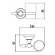 Стакан для ванной комнаты Savol S-06858B, золото