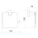Держатель для туалетной бумаги Savol S-005651Q, графит