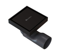Душевой трап точечный Knotlor SDSS100BL, матовый черный