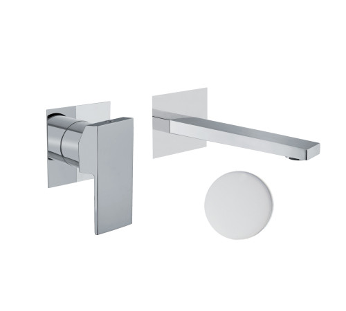Смеситель для раковины Fiore KUBE 100BB7597, белый