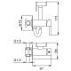 Гигиенический душ со смесителем FRAP F7505-6, черный