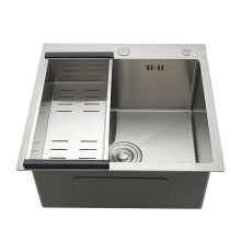 Кухонная мойка с коландером GAPPO GS5050, сатин