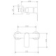 Смеситель для душа Fmark FM3039, хром