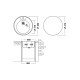 Кухонная мойка UKINOX Фаворит FAL490 -GT8K 0C, 49*49