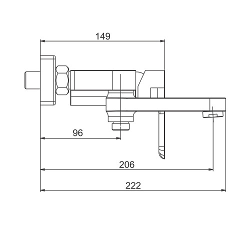 Смеситель для ванны GAPPO G3248, белый