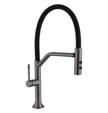 Смеситель для кухни с гибким изливом и режимом душ Fmark FS0052Q, графит