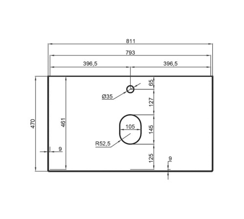 Столешница La Fenice Granite Gray Structural Terra 80 см, белая