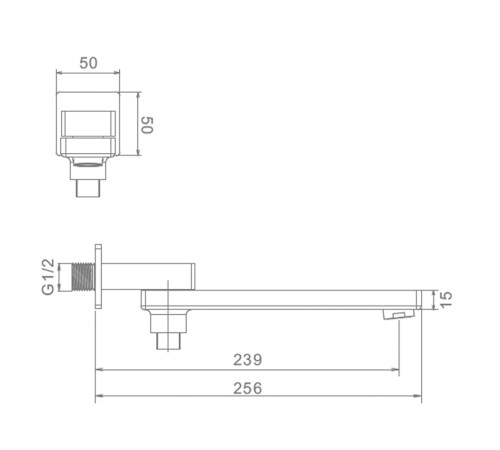 Излив с функцией переключения Raglo R473.73, хром