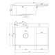 Мойка для кухни Fmark FSC7550C-L, матовое золото