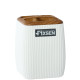 Стакан для ванной комнаты FIXSEN WHITE WOOD FX-402-3, белый/коричневый