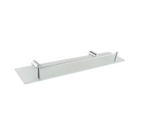 Полка стеклянная Haiba HB8407, хром