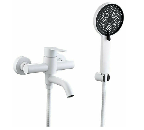 Смеситель для ванны Fmark FS8206W, белый