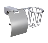 Держатель для туалетной бумаги и освежителя Savol S-L07351, хром