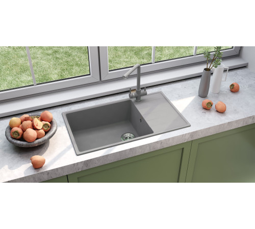Кухонная мойка Ulgran Quartz Prima 860-05, бетон