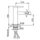 Смеситель для раковины Frap F1052-14, белый