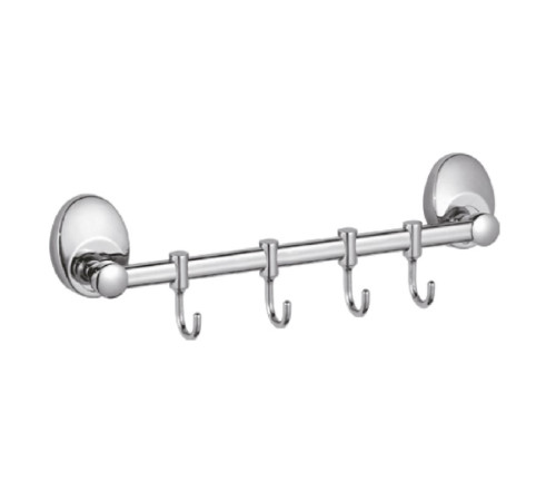 Планка с крючками для полотенец Haiba HB1615-4, хром