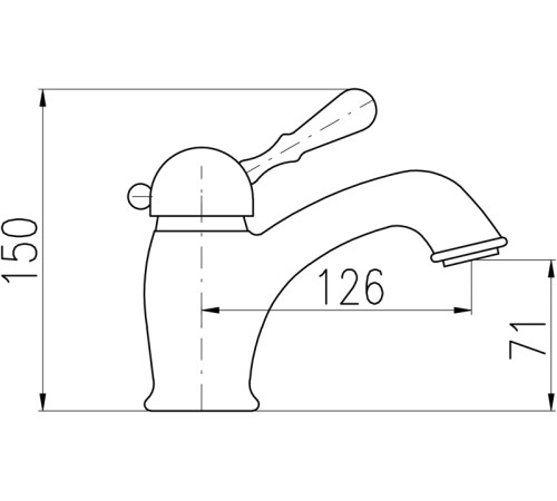 Смеситель для раковины Rav Slezak Labe L526.5