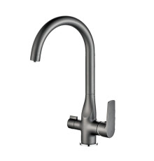Смеситель для кухни Haiba HB76533-3, пепельный