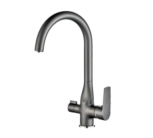 Смеситель для кухни Haiba HB76533-3, пепельный