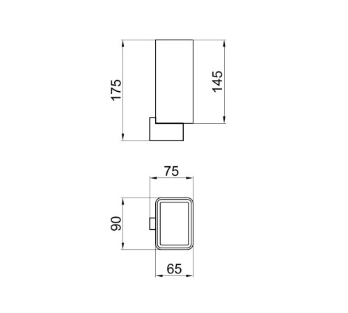 Стакан для ванной Webert Living LV500301015, хром