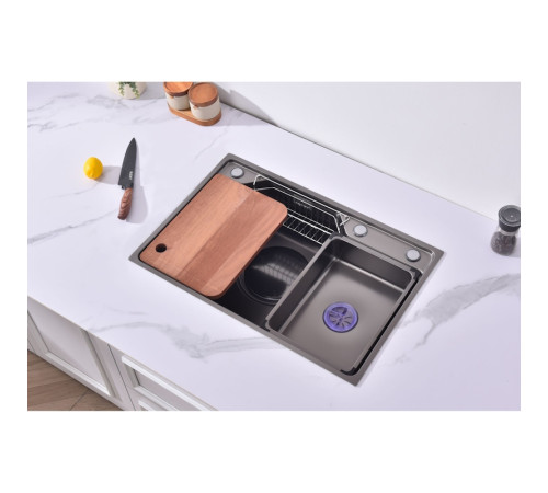 Мойка для кухни Fmark FSC7846Q, графит