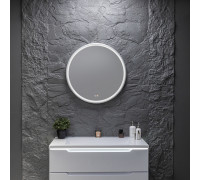 Зеркало Silver Mirrors Делуна/Deluna D800 TX (алюм. профиль, цвет серебро, бесконтактный сенсор)