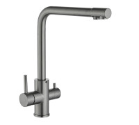 Смеситель для кухни с подключением к фильтру Fmark FS0862Q, графит