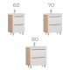 Тумба с раковиной напольная VIGO Грани 203 дуб золотой, 80 см