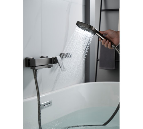 Смеситель для ванны Rose R2802T, оружейная сталь