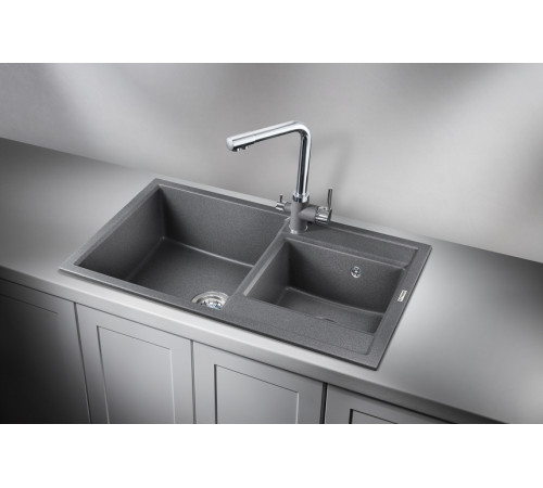 Кухонная мойка Granula 8201, ГРАФИТ