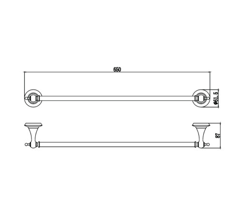 Полотенцедержатель Savol S-06924W, белый