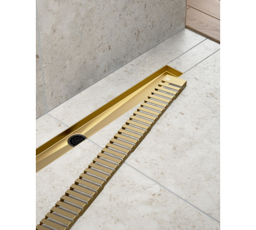 Душевой лоток TIMO Drain System DS230109/17, матовое золото