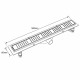 Душевой лоток GAPPO G85007-56, черный