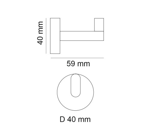 Крючок для ванной Webert Rimini RI500401010, золото