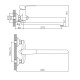 Смеситель для ванны Cron CN22523, хром