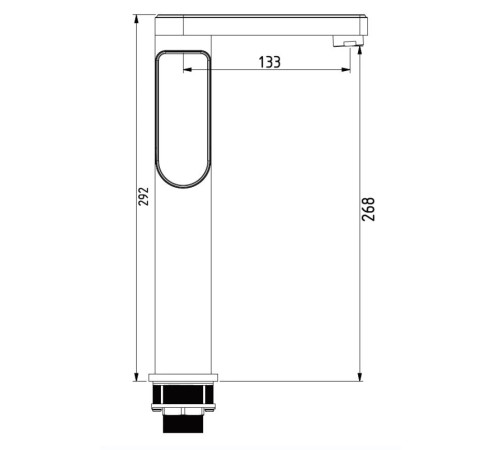 Смеситель для раковины Savol S-600716G, хром