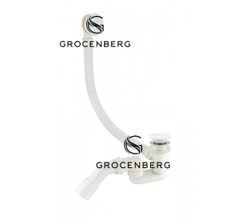 Слив-перелив (автомат) Grocenberg GB230W, белый
