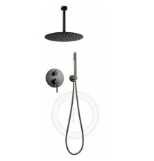 Душевая система встраиваемая FILARETE Roun FL1024BG, графит