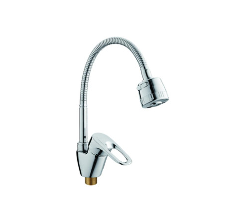 Смеситель для кухни с гибким изливом D-Lin D150404-T, хром