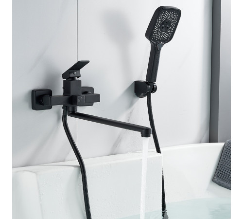 Смеситель для ванны Shevanik S9622H, черный
